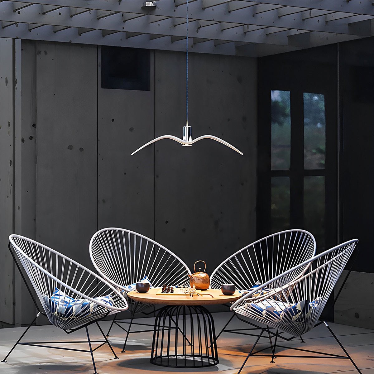 Modern Outdoor Waterproof Seagull Bird LED Ceiling Pendant Lights