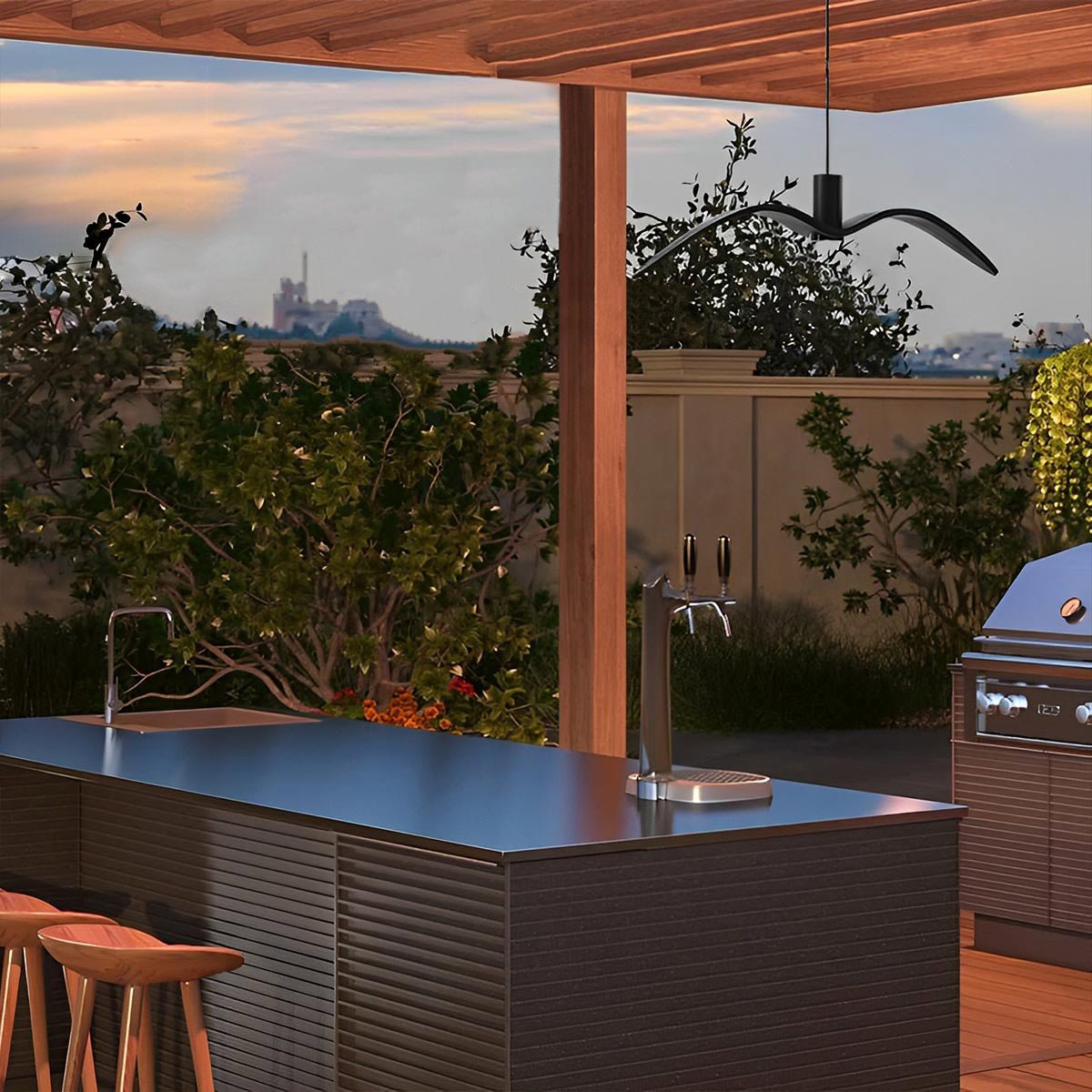 Modern Outdoor Waterproof Seagull Bird LED Ceiling Pendant Lights