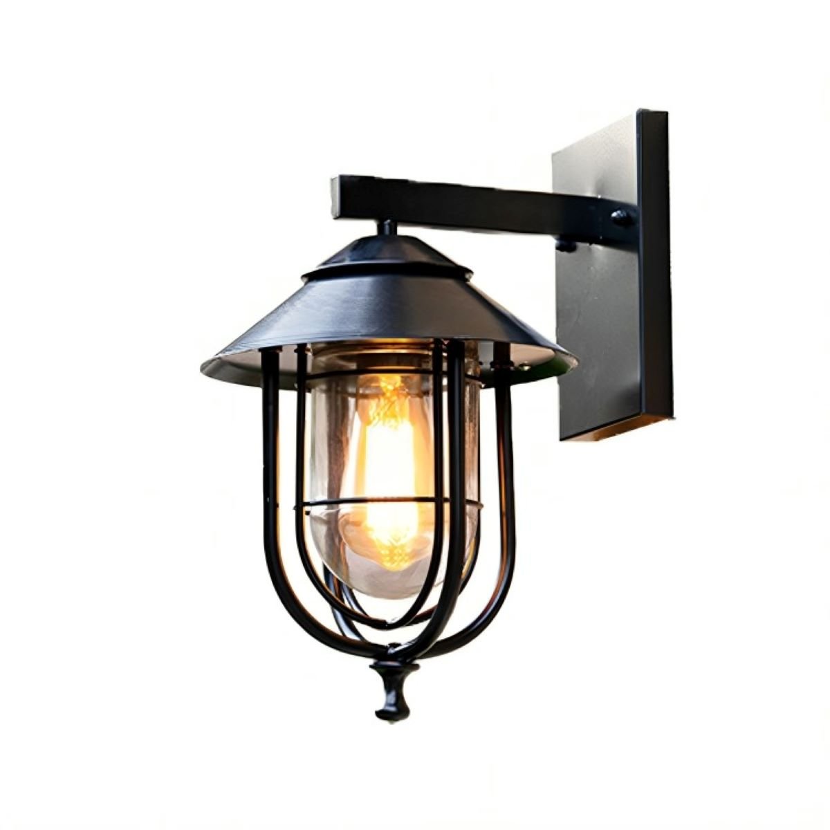 Rustic Birdcage Waterproof Outdoor LED Porch Wall Light