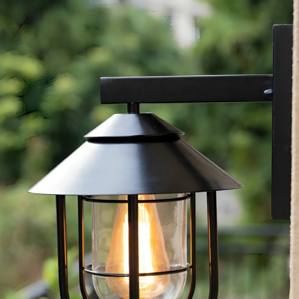 Rustic Birdcage Waterproof Outdoor LED Porch Wall Light