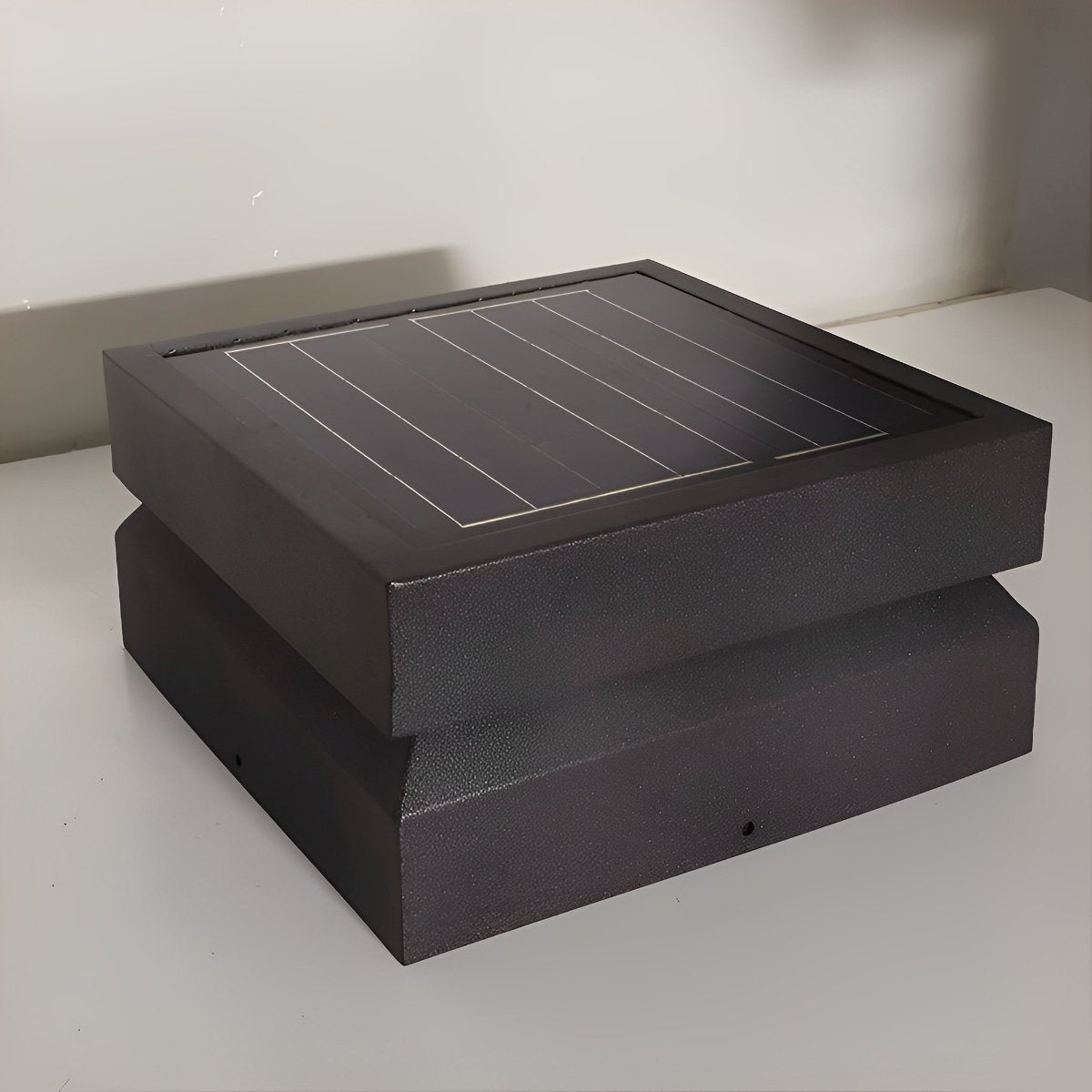 Square LED Waterproof Black Modern Post Caps Lights