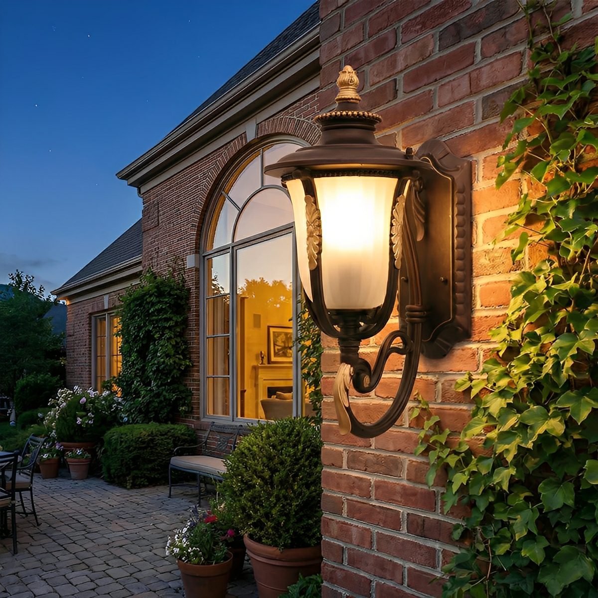 Vintage Classic Waterproof Outdoor LED Porch Light Exterior Wall Lights