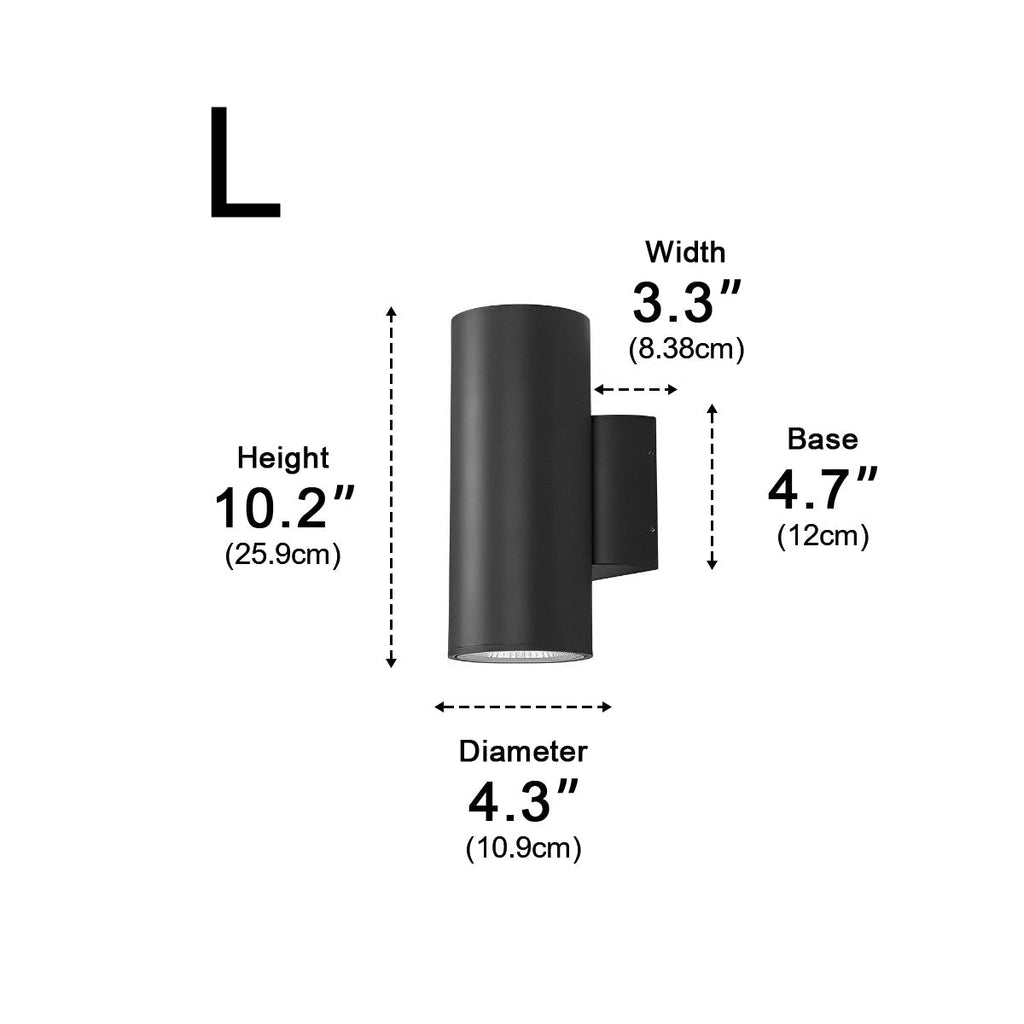 Waterproof Modern Minimalist Wall Light Glass LED Outdoor Interior Downlight