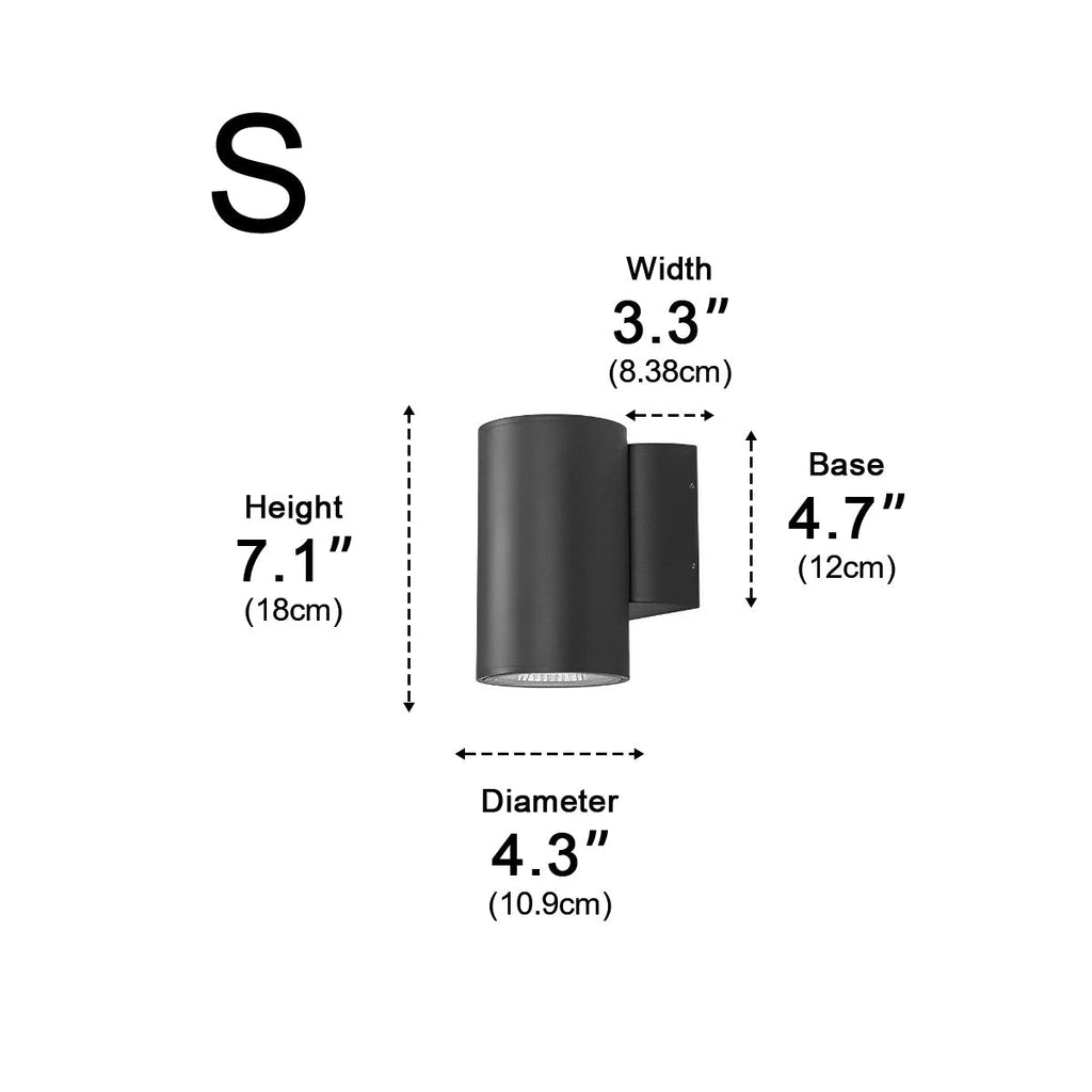 Waterproof Modern Minimalist Wall Light Glass LED Outdoor Interior Downlight