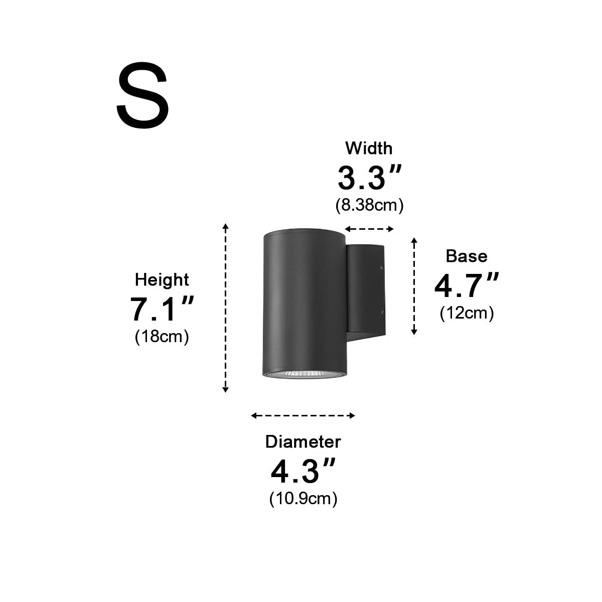 Waterproof Modern Minimalist Wall Light Glass LED Outdoor Interior Downlight