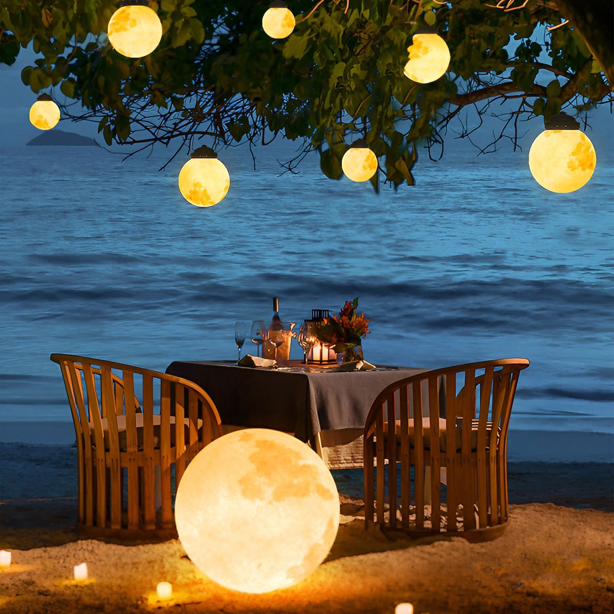 Waterproof Moon Garden Landscape Outdoor Hanging Lights