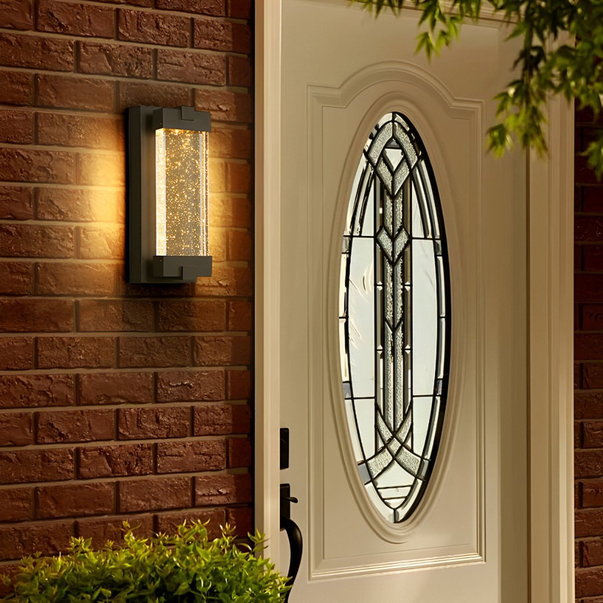 Waterproof Rectangle Crystal LED Outdoor Wall Sconces