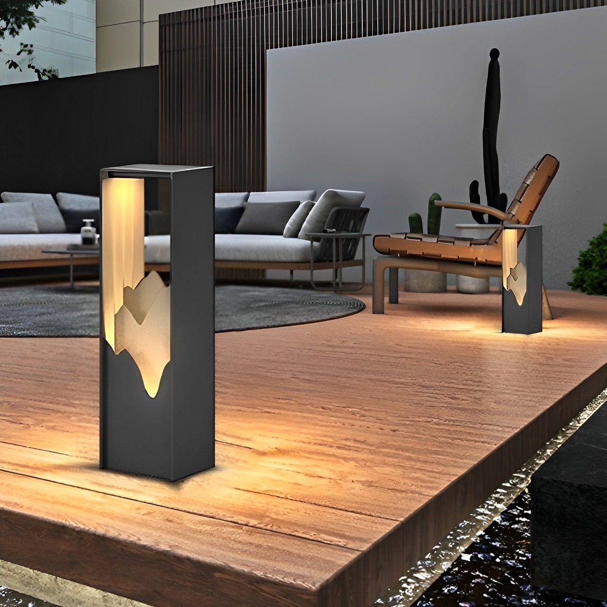 Waterproof LED Mountain Scenery Outdoor Path Lights