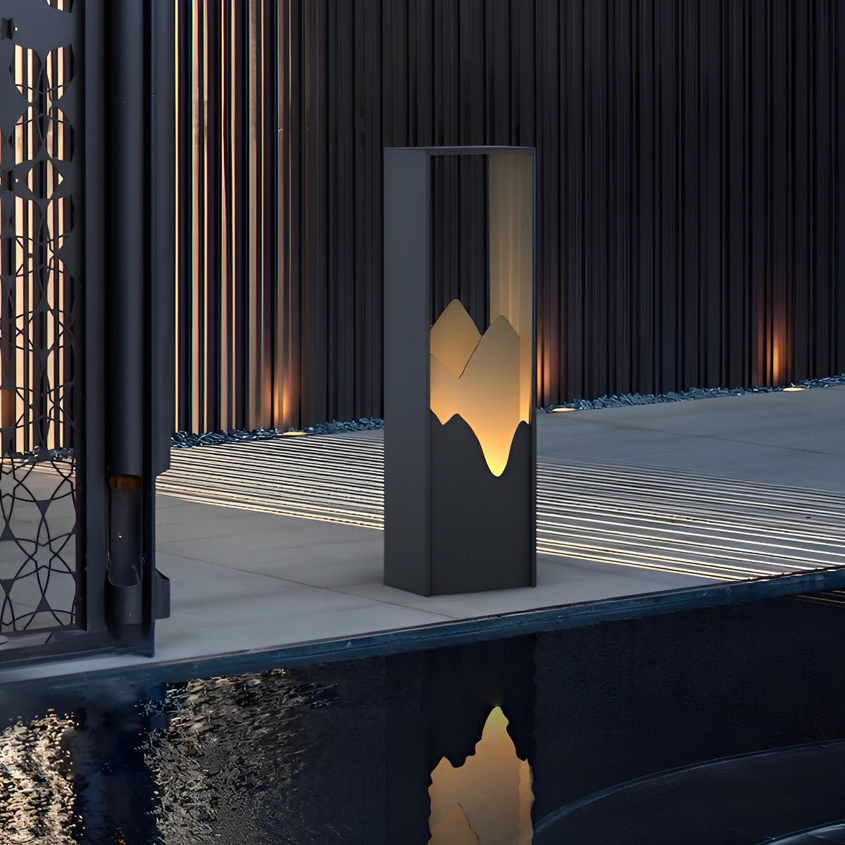 Waterproof LED Mountain Scenery Outdoor Path Lights