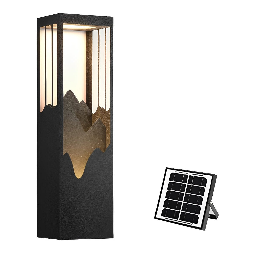 Waterproof Mountain Scenery Led Wall Sconce Garden Wall Light